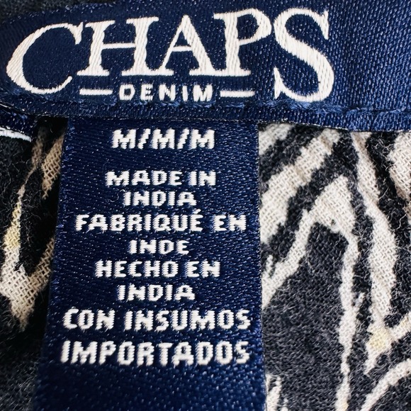 Chaps Women's Maxi Skirt Sz M Geometric‎ Print Black & White - Picture 9 of 16